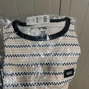 Vans Striped T-Shirt with Black Trim